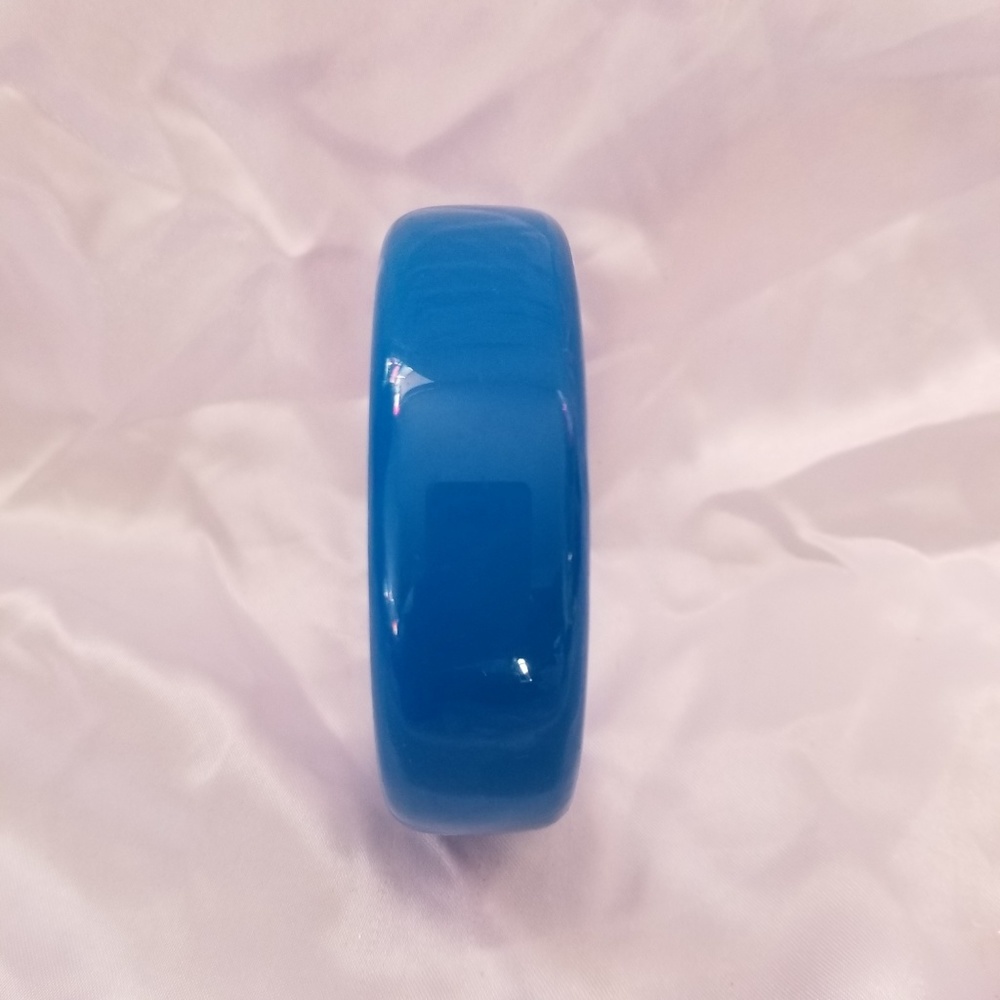 DarkTeal Blue Plastic Bangle